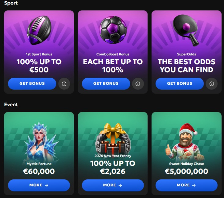 Gxbet sportbonussen, goksite