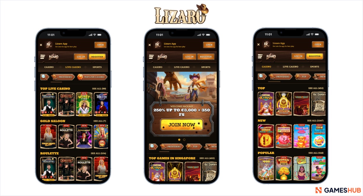 Lizaro casino overzicht