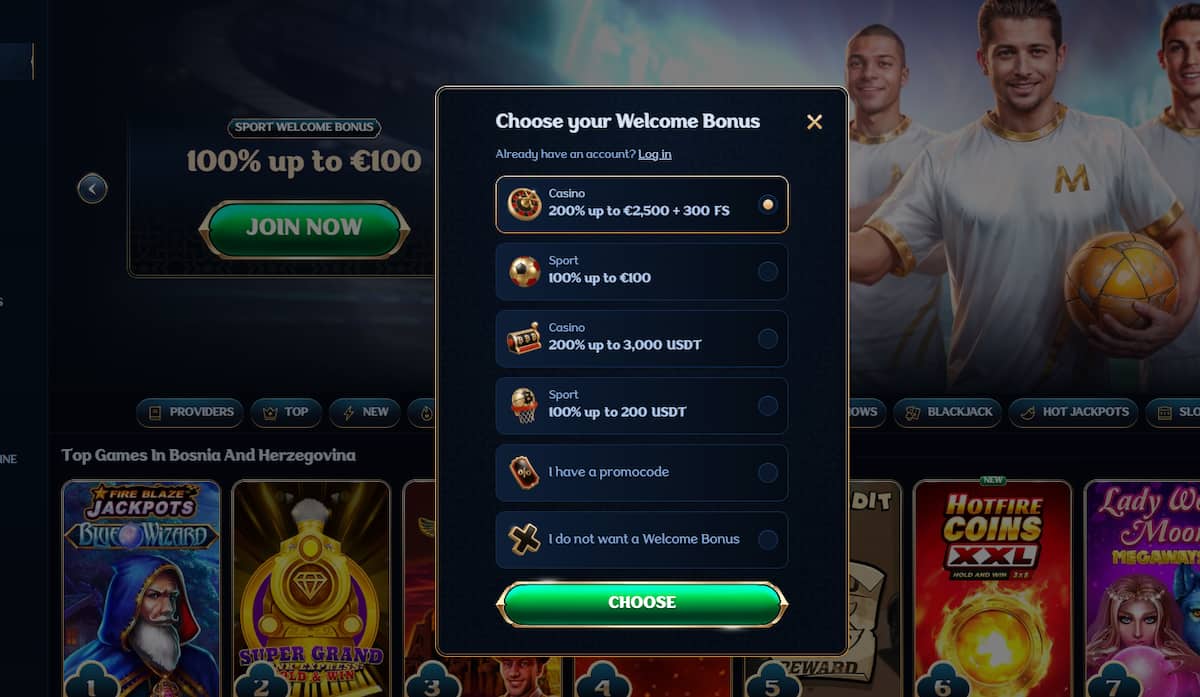 Maak je account Millioner Casino