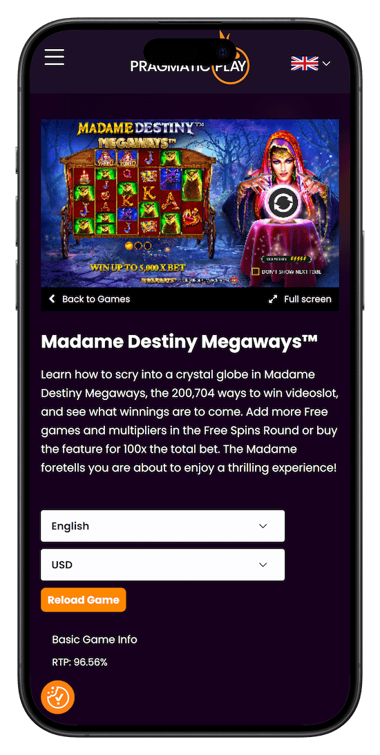 Madame Destiny Mobile