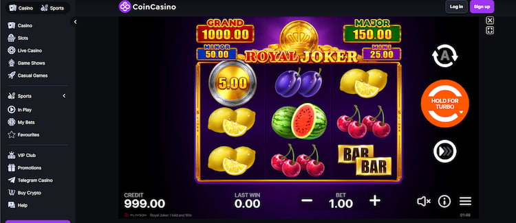 Royal joker slot bij CoinCasino