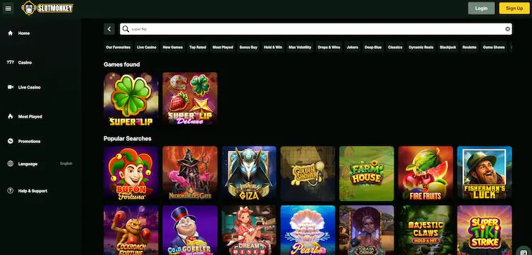 Slot Monkey Super Flip