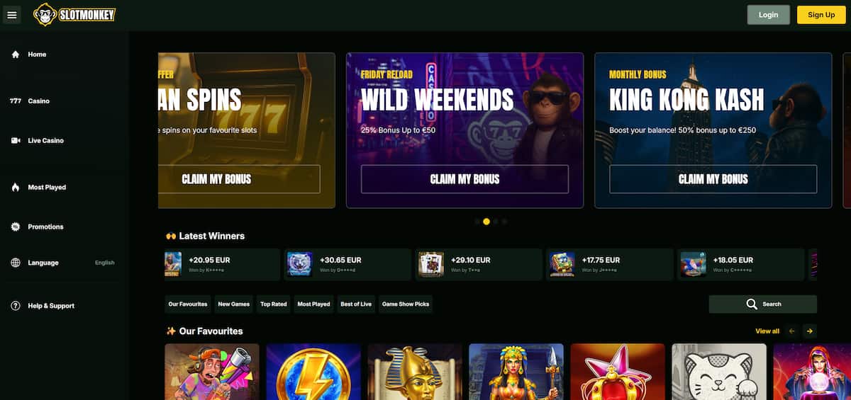 SlotMonkey PayPal Casino