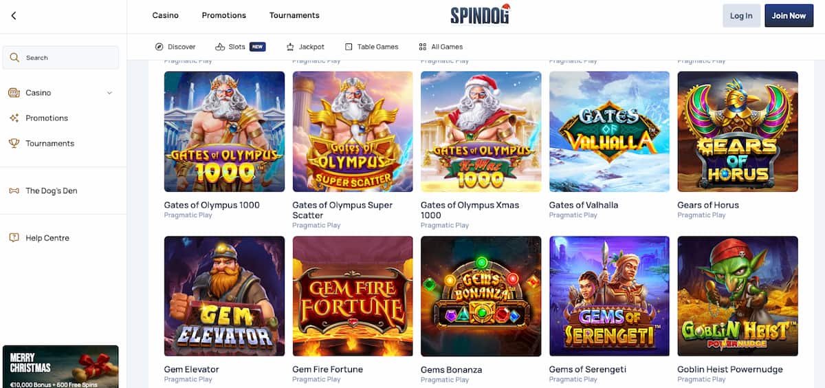 Spindog Gates of Olympus 1000 en hoge welkomstbonus