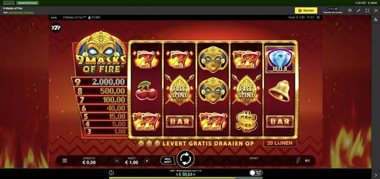 Unibet 9 Masks of Fire en Beste Gebruikerservaring