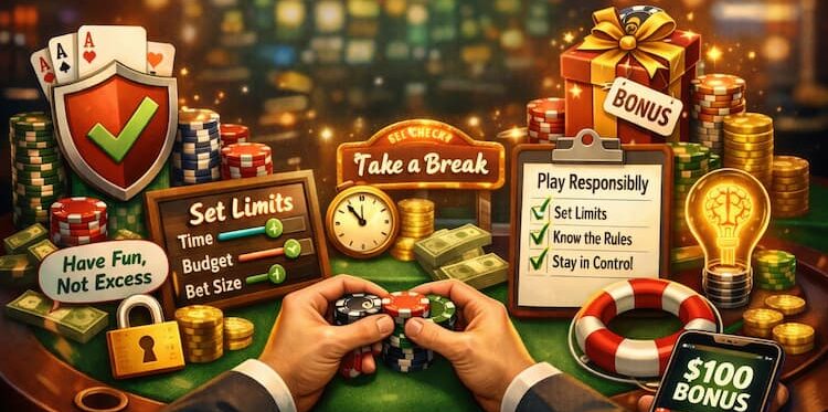 Veilig en verantwoord spelen met je poker welkomstbonus