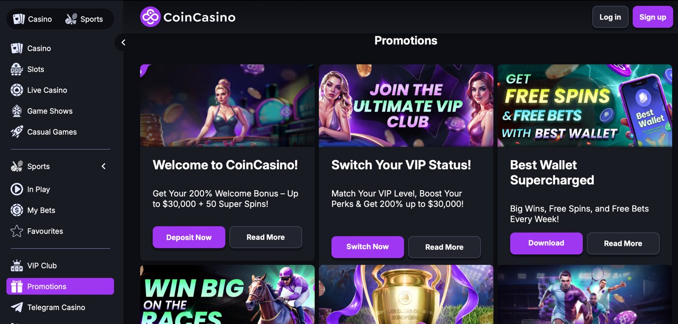 Coincasino Direct storten met iDEAL via Apple Pay en Google Pay