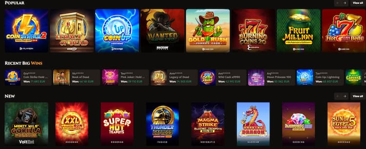 Het spelaanbod bij casino’s met Klarna