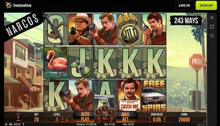 Instasino Narcos en beste VIP-programma
