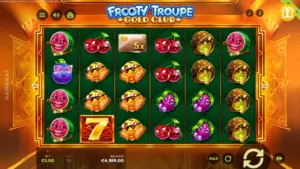 Frooty Troupe – Gold Club is een VIP-versie van de bekende fruitautomaat