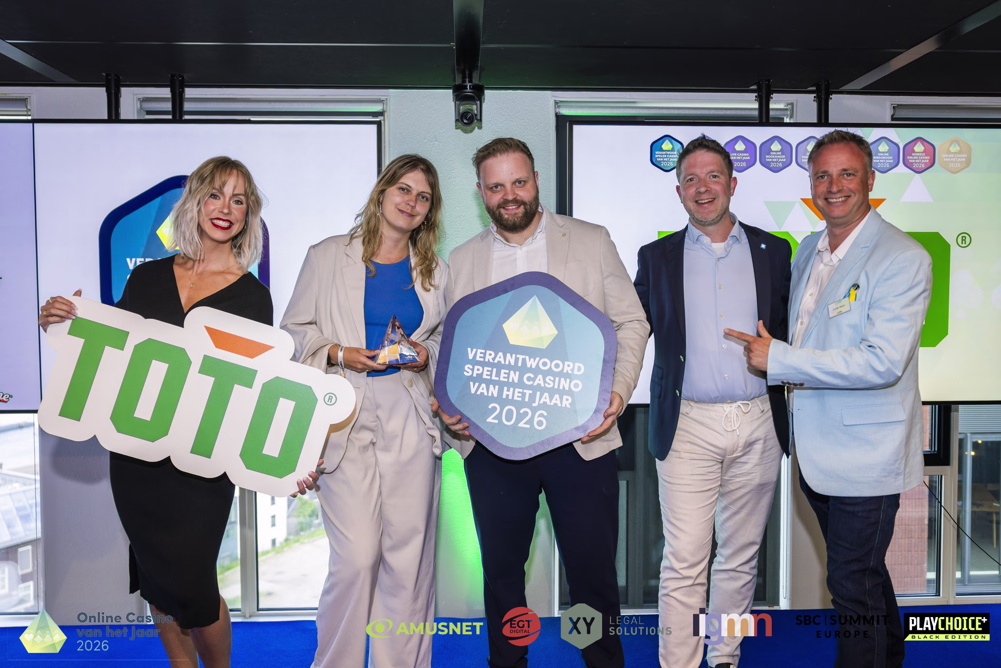 TOTO prolongeert titel bij verkiezing Online Casino van het Jaar 2026
