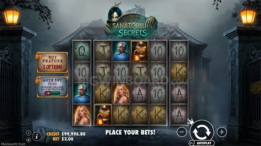 Sanatorium Secrets: griezelige geheimen en sterke Multiplier-Wilds