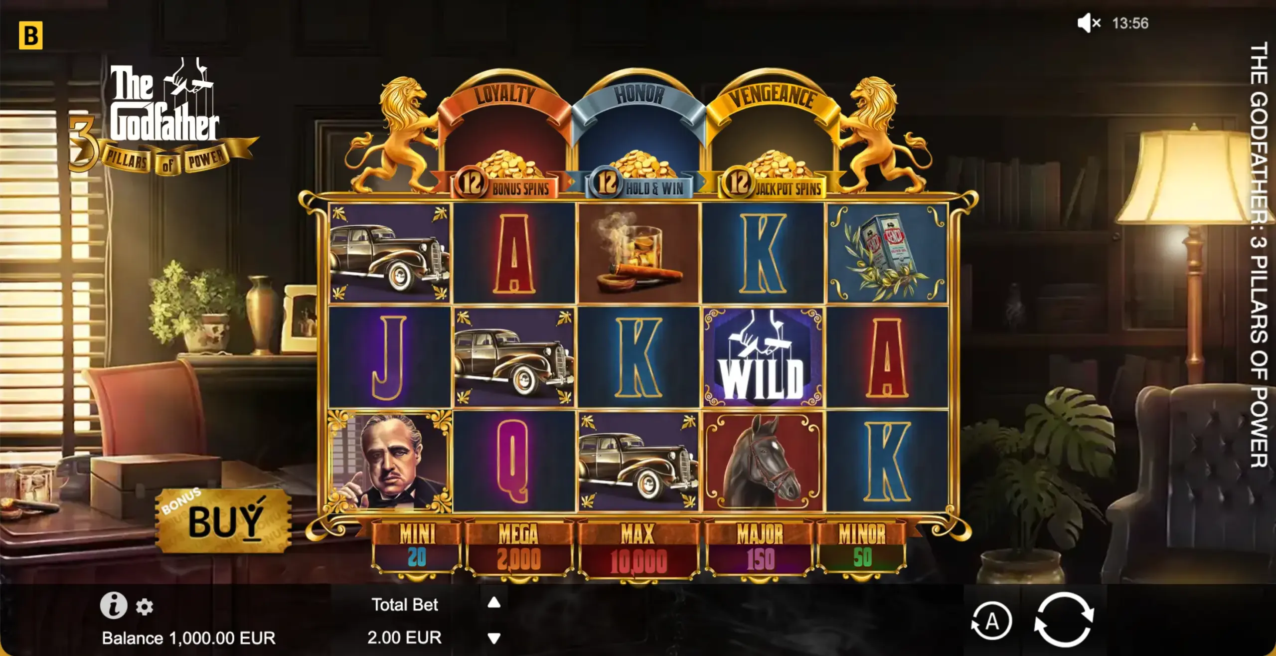 BGaming lanceert The Godfather: 3 Pillars of Power met filmische sfeer en drie bonusfeatures