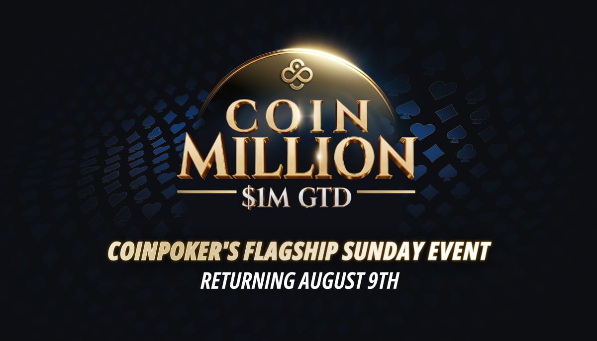 CoinPoker maakt van CoinMillion-toernooi met $1 miljoen prijzengeld een vast maandelijks evenement