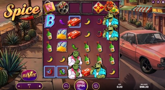 Spice Slot: Avalanche-multipliers, Feature Lane en kans op 15.000 x winst 
