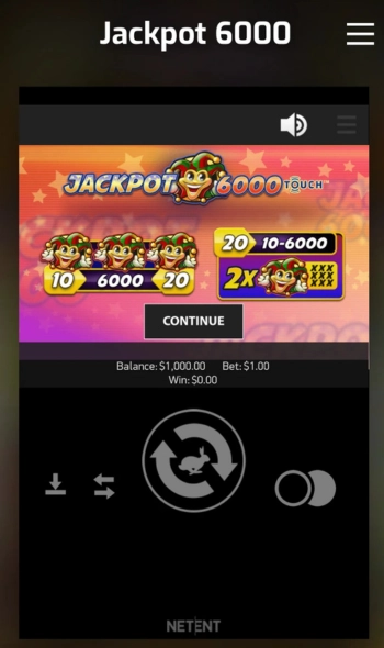 Spille Jackpot 6000 på mobil – iOS- og Android-vennlighet