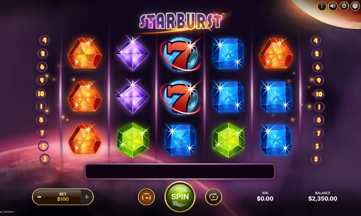 Starburst spilleautomat