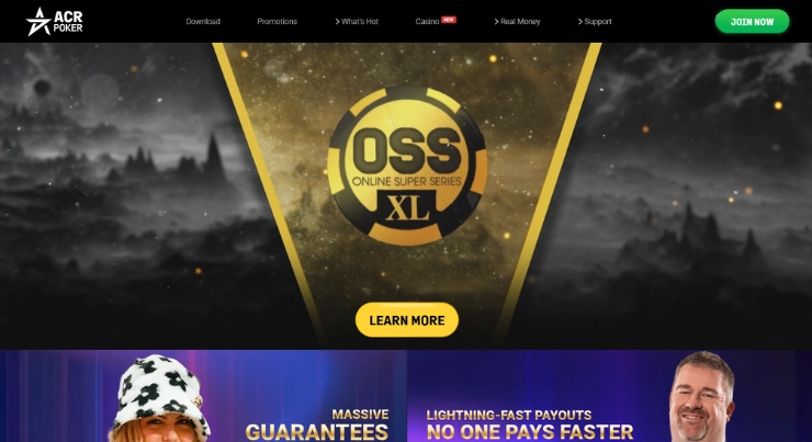 ACR Poker hjemmeside