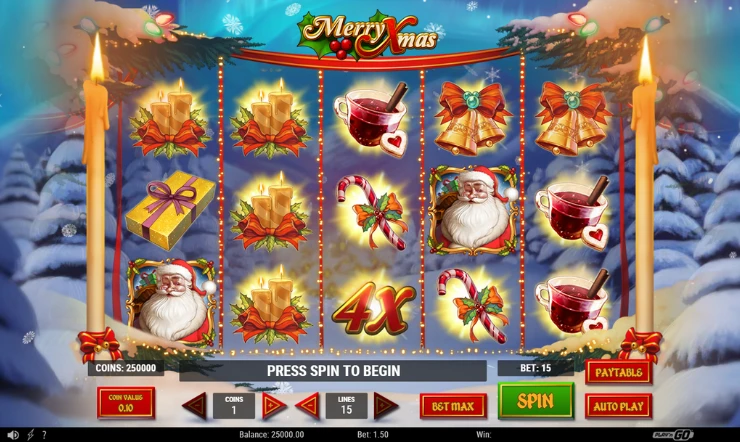 Merry Xmas spilleautomat anmeldelse