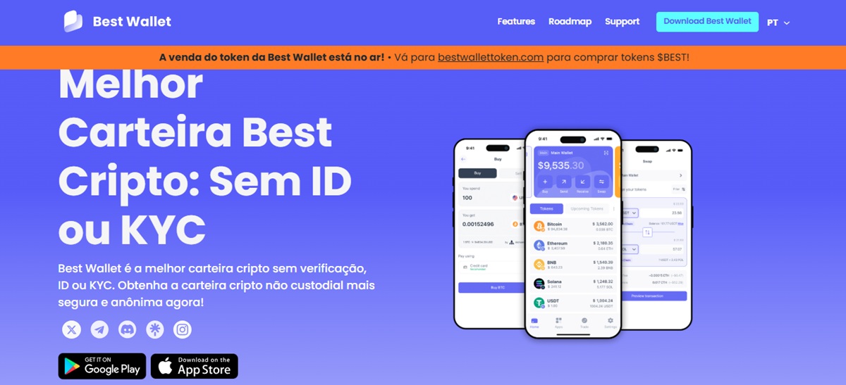 Best Wallet é uma carteira cripto não custodial compatível com pagamentos em crypto-cassinos