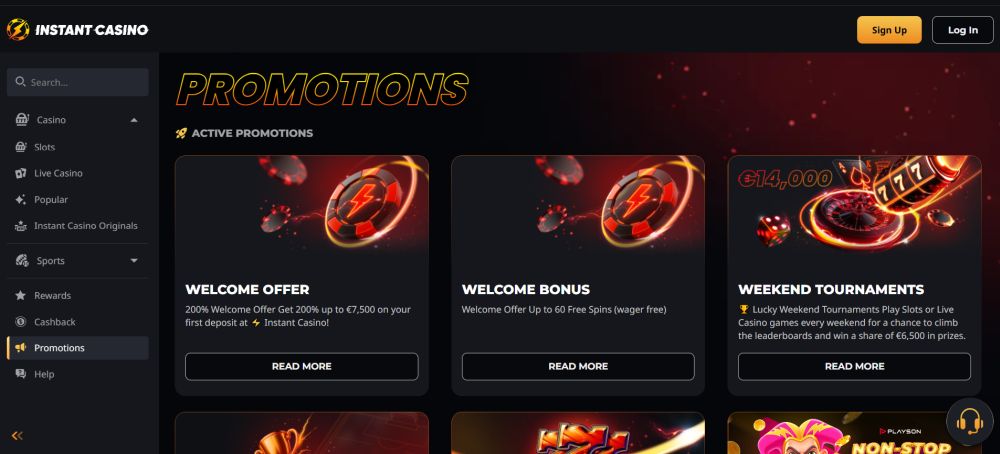 Instant Casino tem um grupo Telegram para apostas