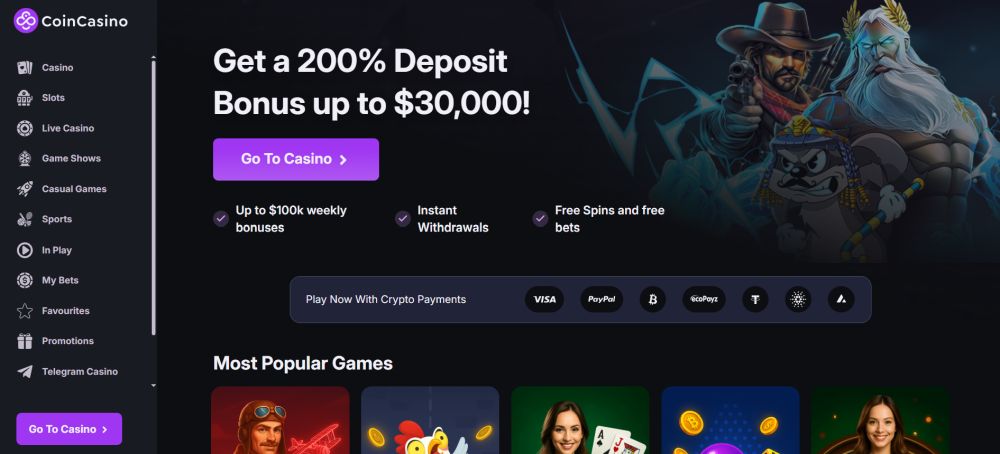 Melhores bonus do grupo telegram da CoinCasino