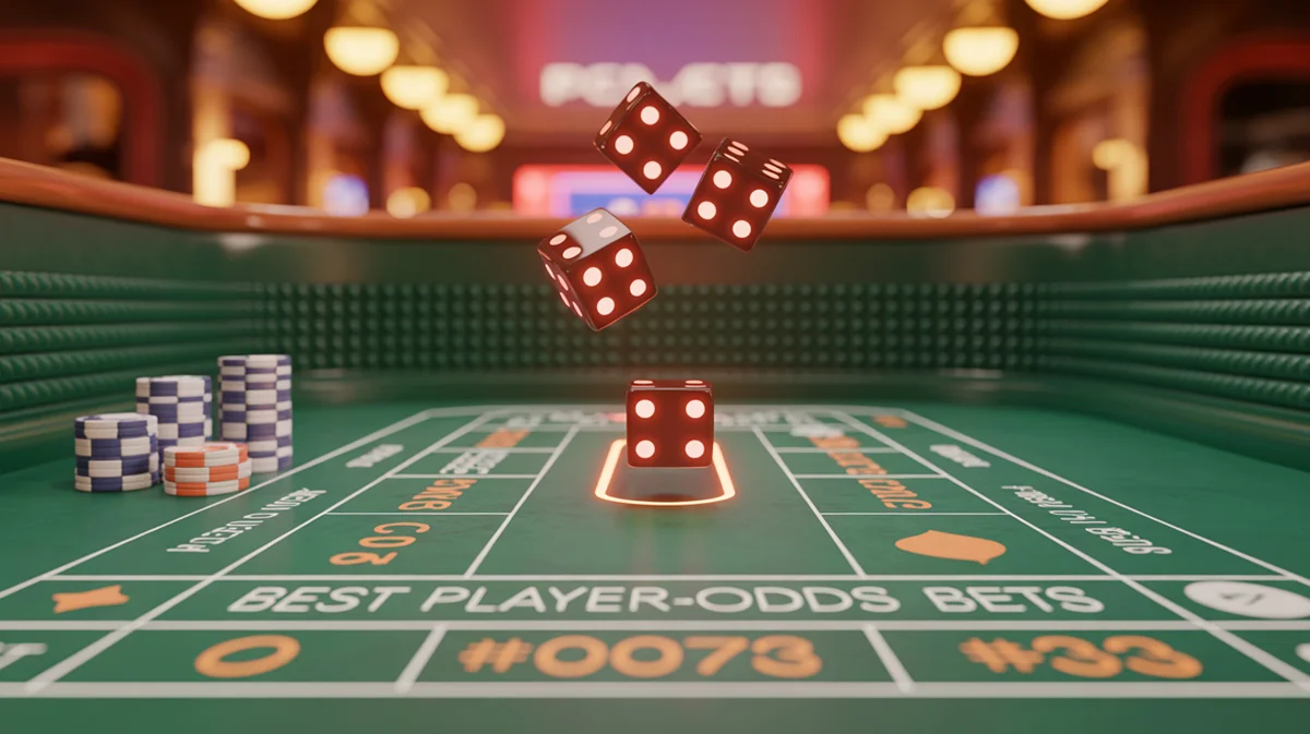 Melhores apostas por chances e probabilidades do craps e vantagem da casa