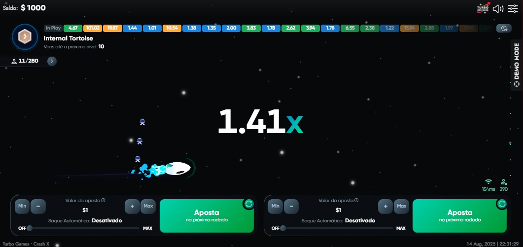 Crash X é um dos jogos de crash casino mais populares do mercado