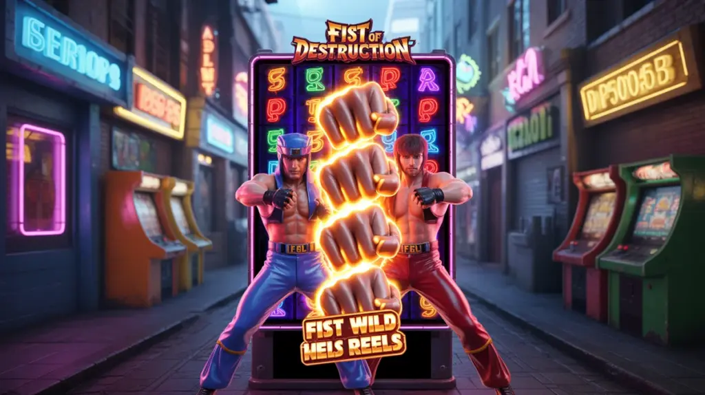 Fist of Destruction: conheça o slot de luta 5x4 com wilds expansivos, freespins e multiplicadores até 200x