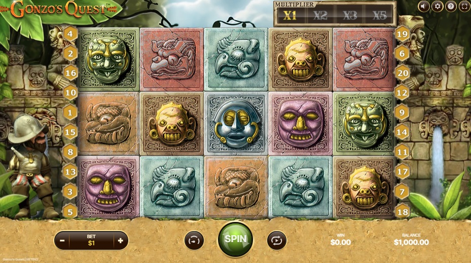 Gonzo’s Quest é uma slot moderna popular em muitos casinos online