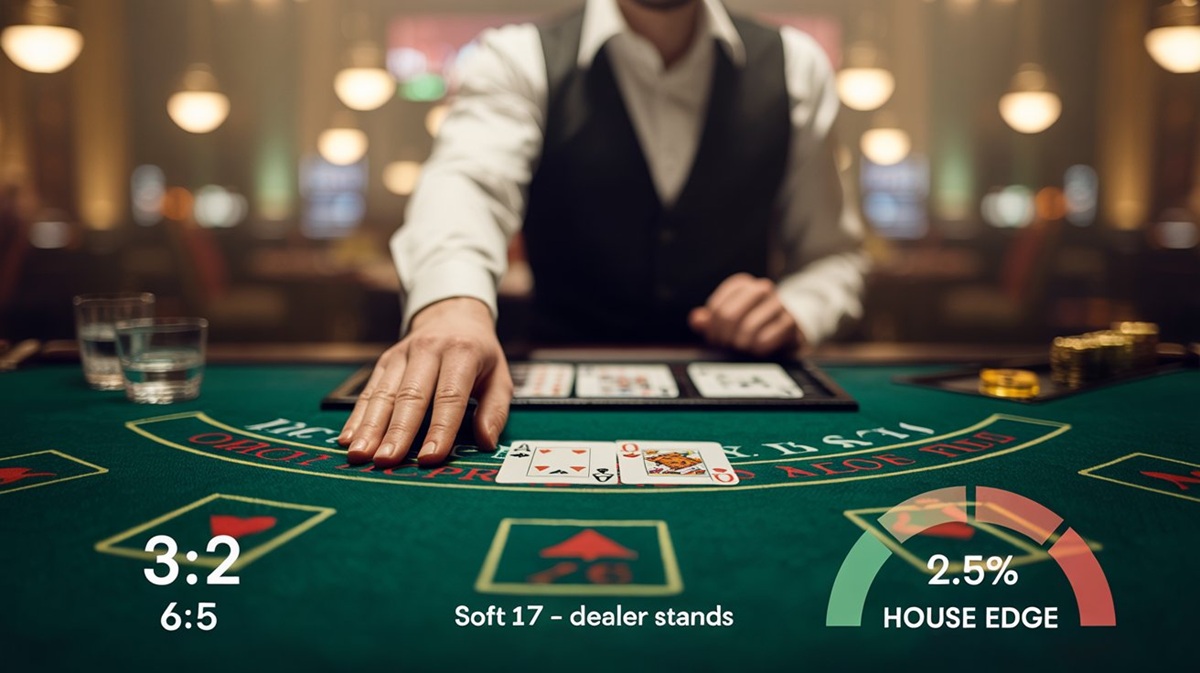 Como regras e número de baralhos mudam a vantagem da casa no blackjack