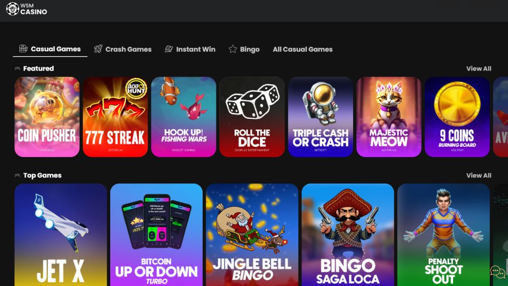 wsm casino tem dos melhores jogos casuais  