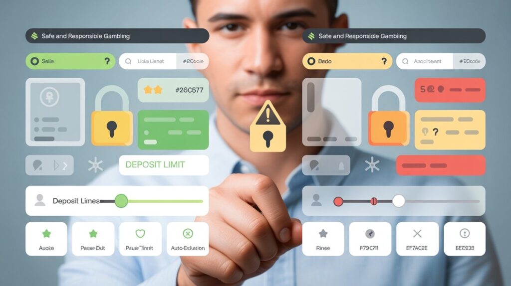 Sinais de site confiável vs. fraudulento e práticas de jogo responsável (limites, pausa, autoexclusão).