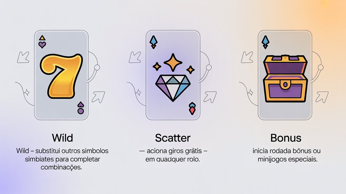 Entenda os símbolos de caça-níqueis Wild, Scatter e Bônus