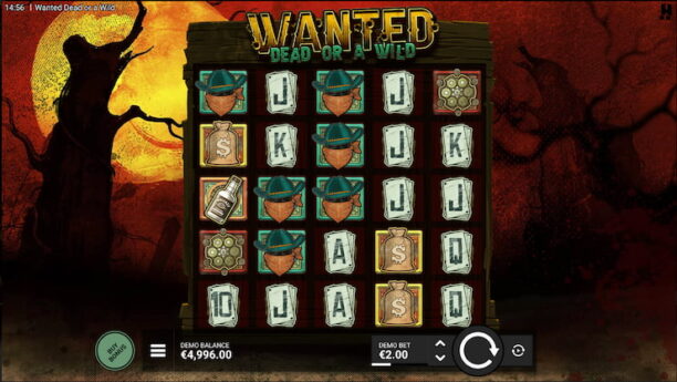 Interface do Slo Wanted Dead or a Wild