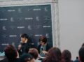 Hideo Kojima em coletiva de imprensa na BGS