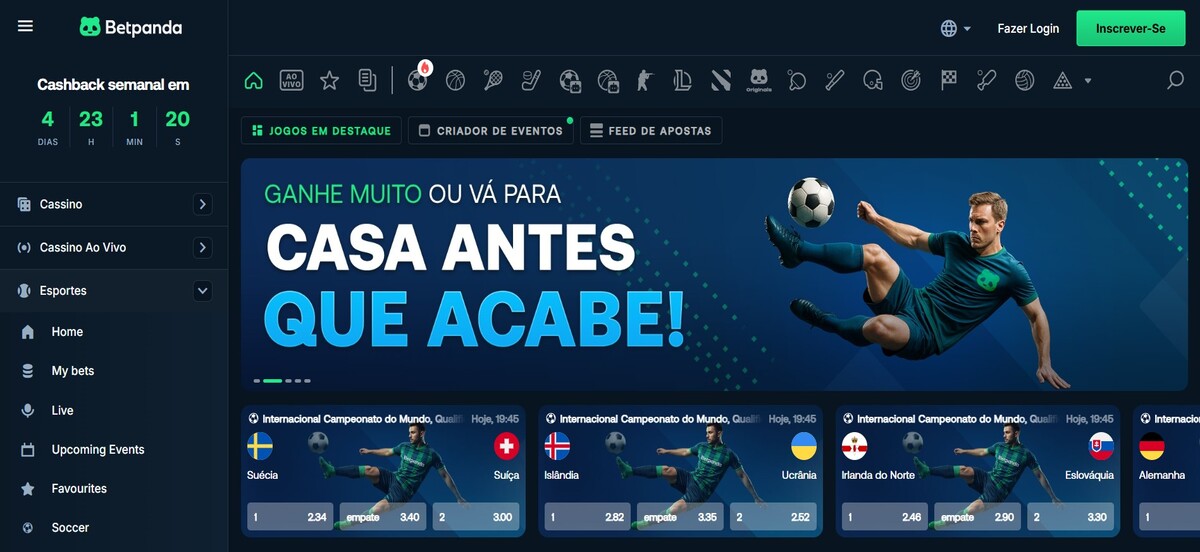 Betpanda é um dos sites indicados para apostas esportivas