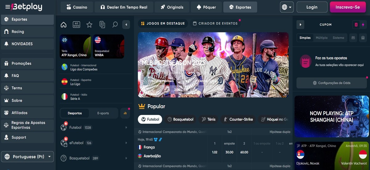 Betplay tem transmissões de eventos esportivos ao vivo