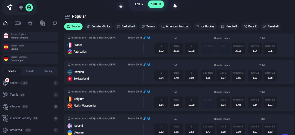 Thrill tem recurso que aumenta os ganhos em apostas esportivas