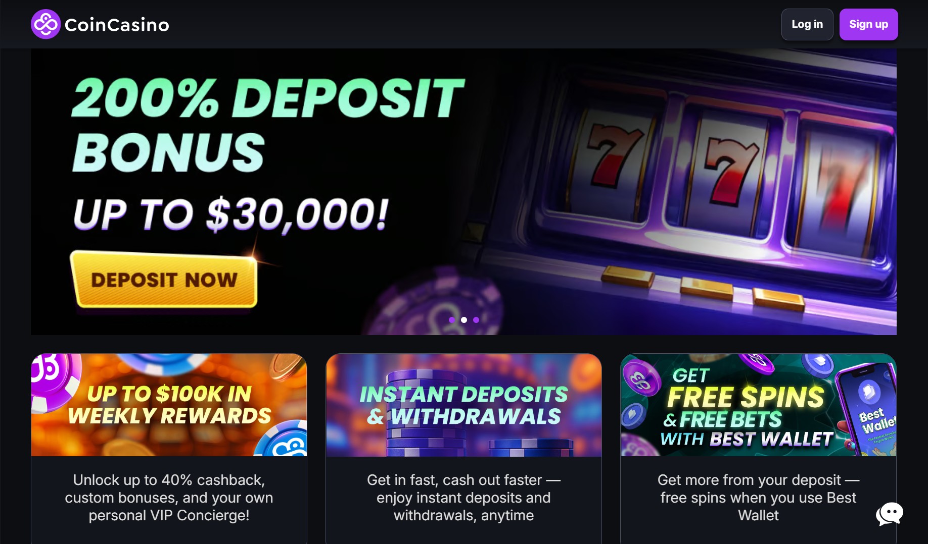 CoinCasino é um dos melhores casinos online em angola