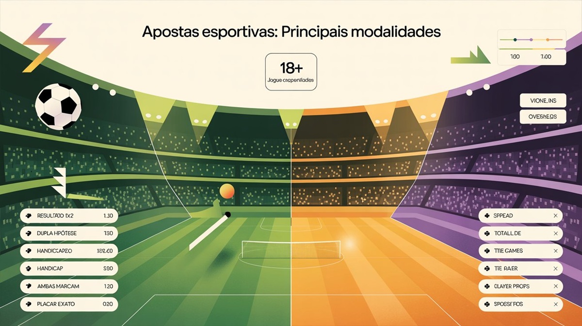 Apostas esportivas no Brasil: principais mercados por modalidade