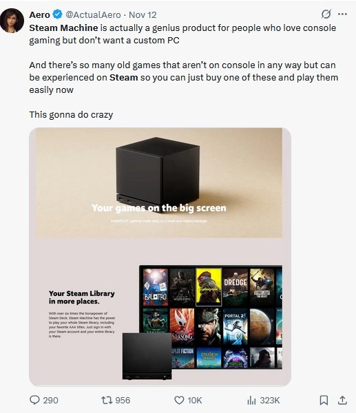 steam machine - publicação X