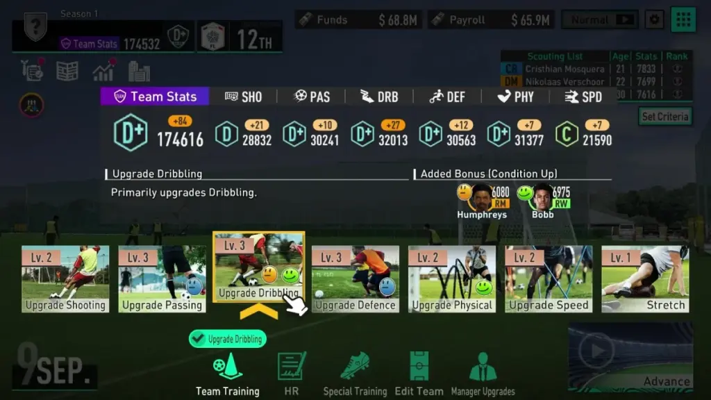 Treino Sega Football Club Champions 2026