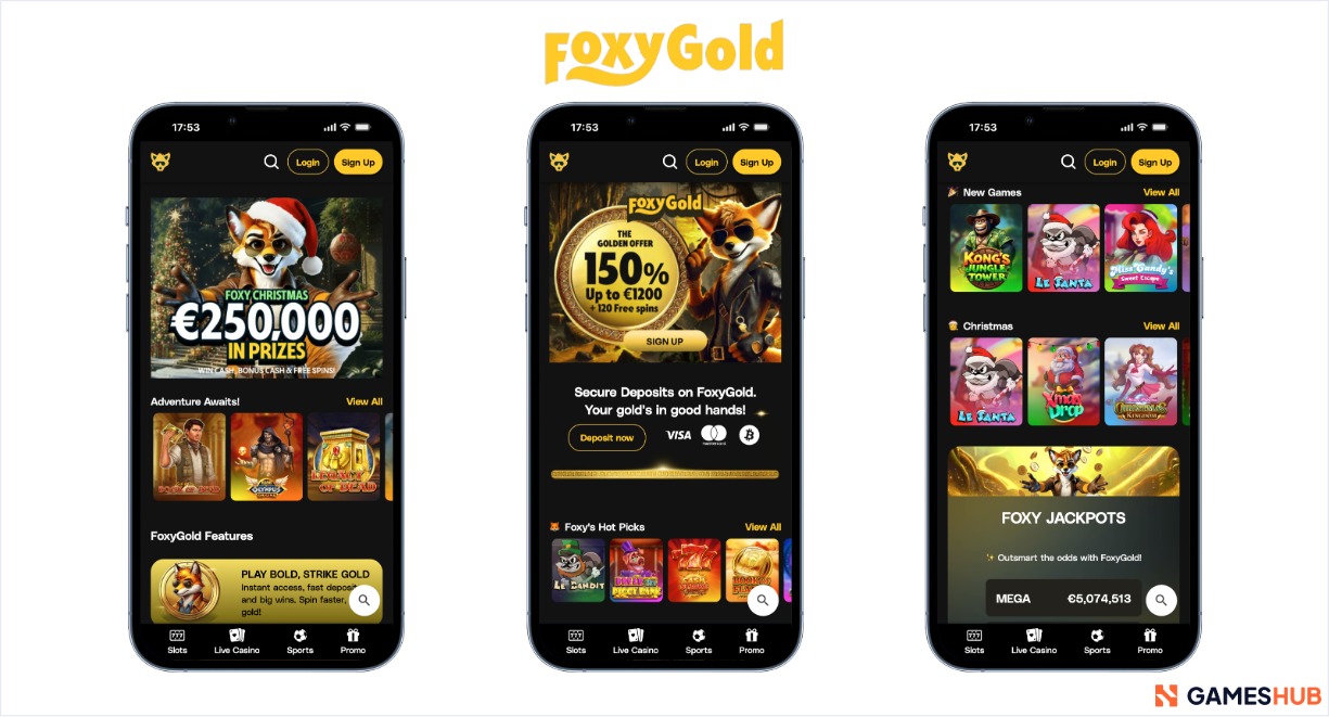 FoxyGold casino para slots