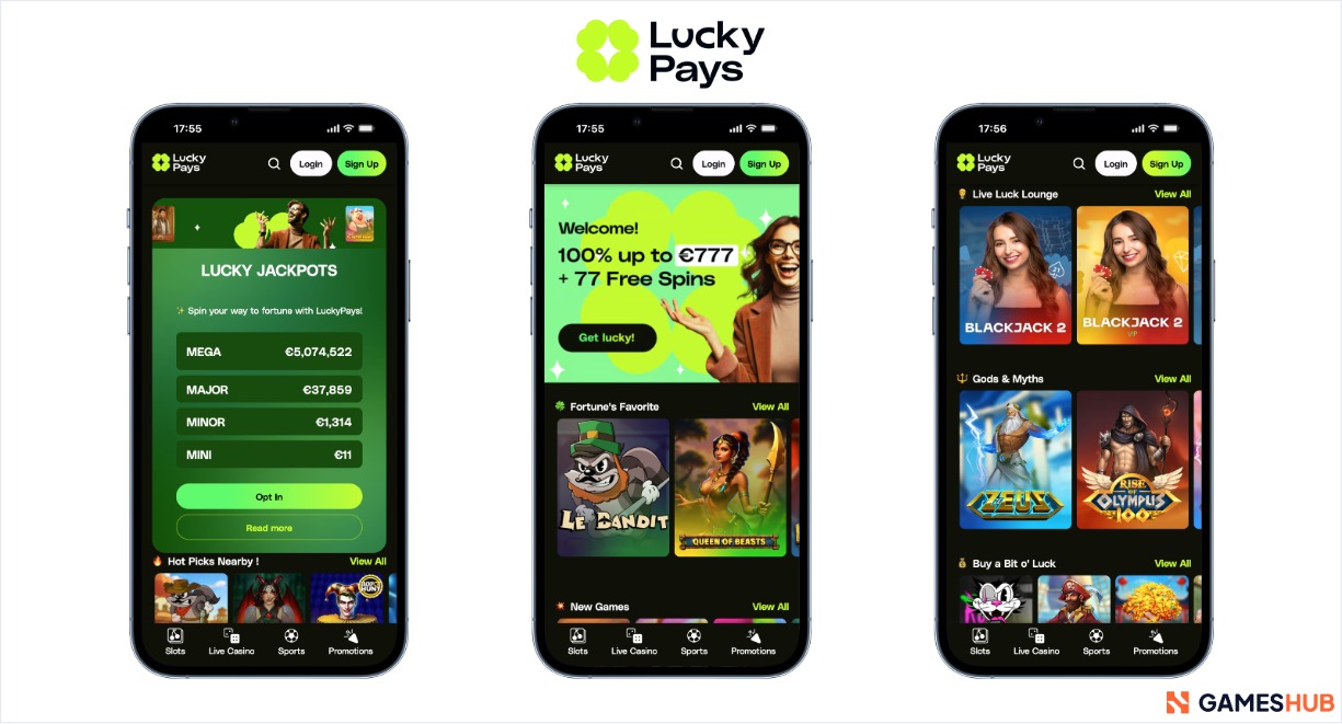 Lucky Pays casino para slots