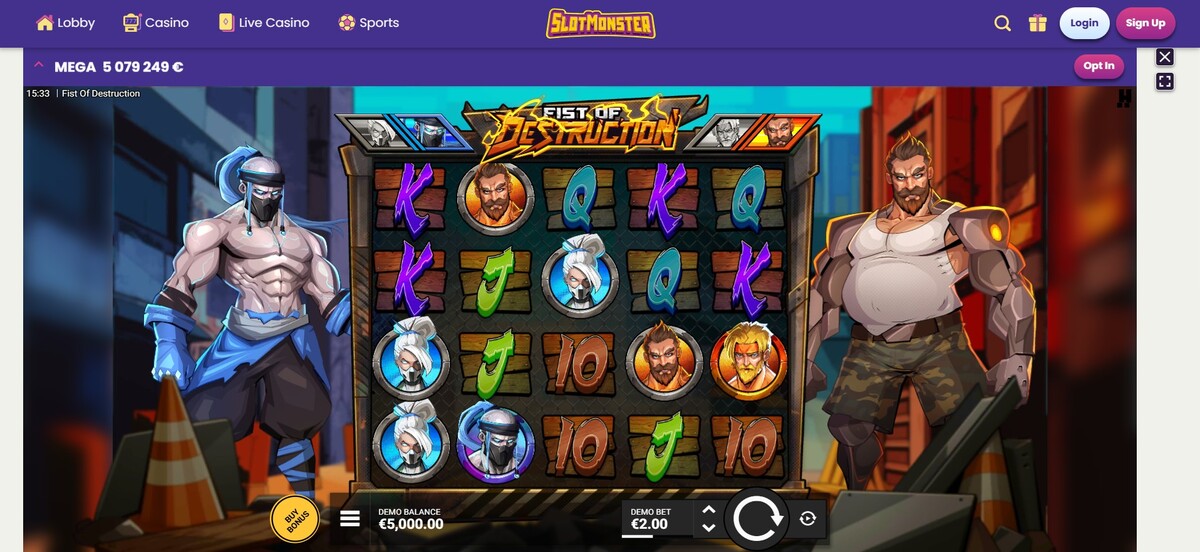 Fist of Destruction no Slotmonster