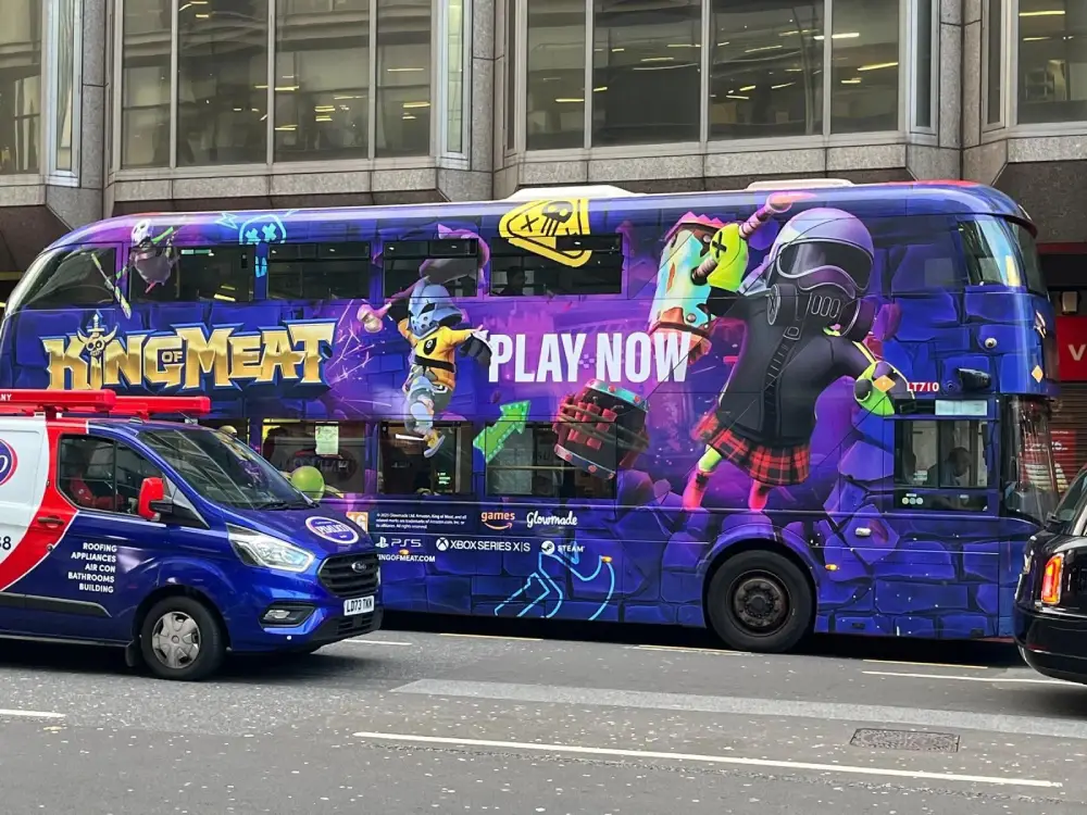 king of meat publicidade autocarro