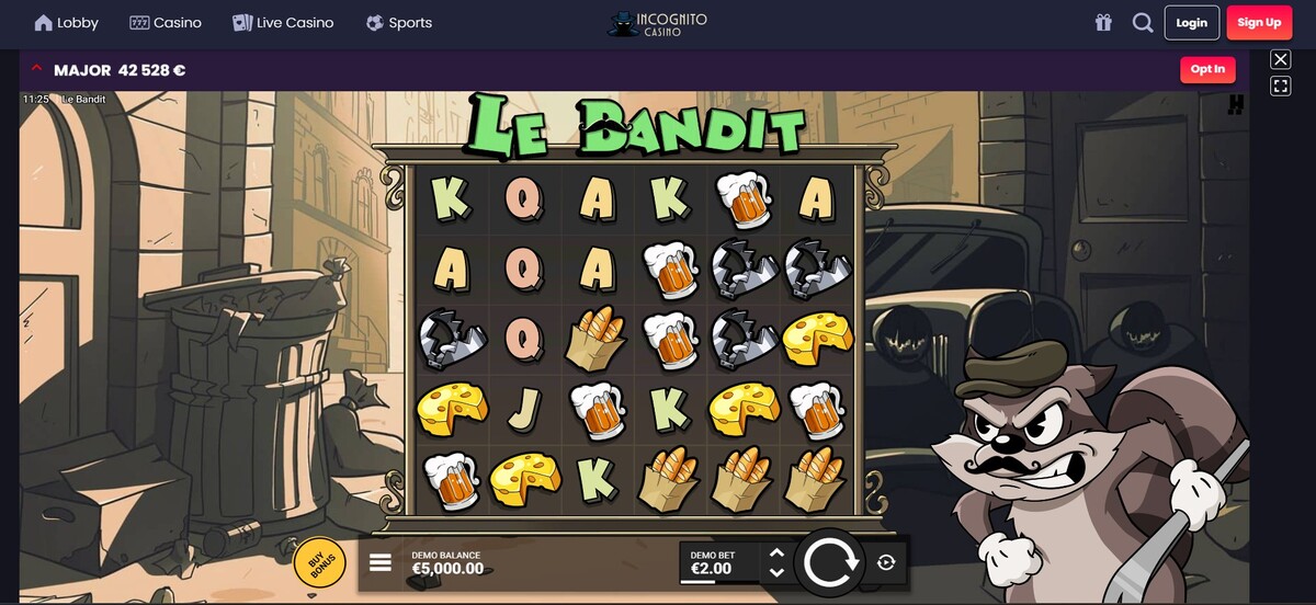 Incognito possui o Le Bandit na biblioteca