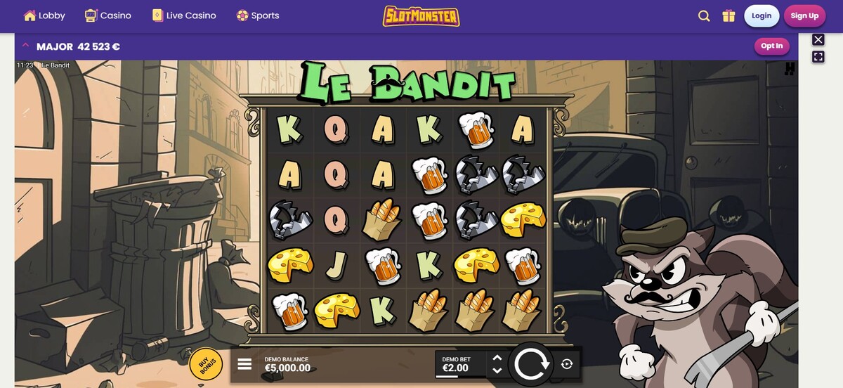 Slotmonster tem o Le Bandit
