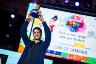 Carlos Sampaio vencedor do Red Bull Tetris Portugal